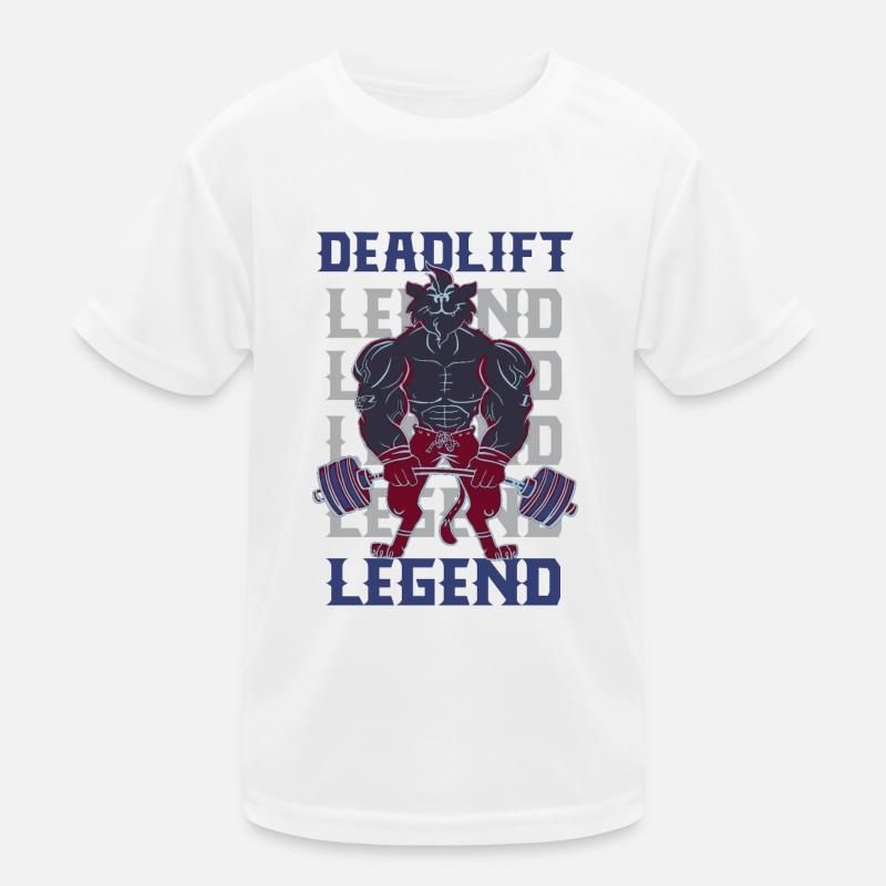 Deadlift Legend Powerlifting Gym Entraînement T-shirt sport Enfant
