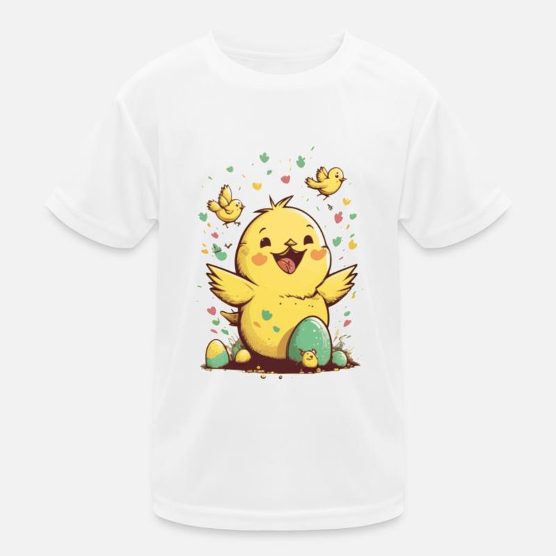 Osterküken Easter Osterei Ostereisuche Geschenk Kinder Funktions-T-Shirt