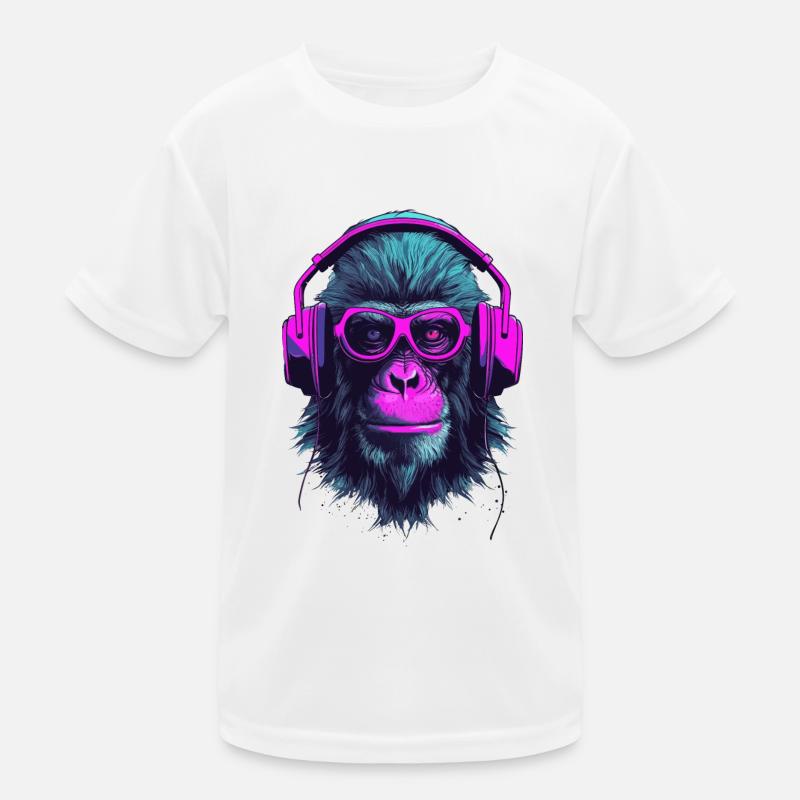 Monkey Beats Kinder Funktions-T-Shirt