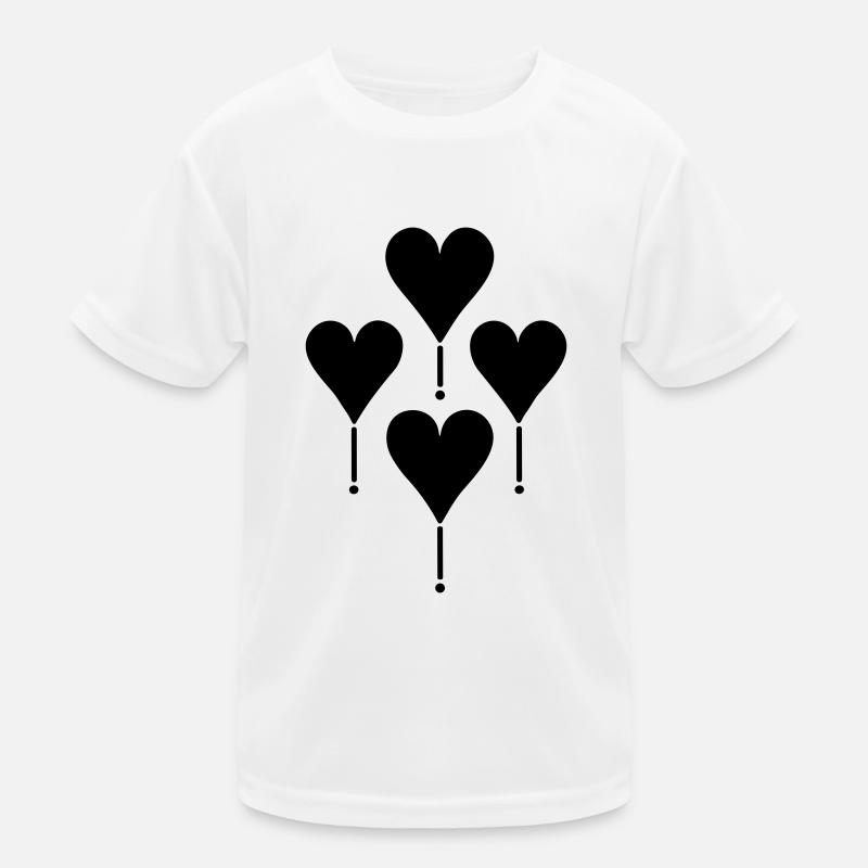Herz-Luftballons Kinder Funktions-T-Shirt