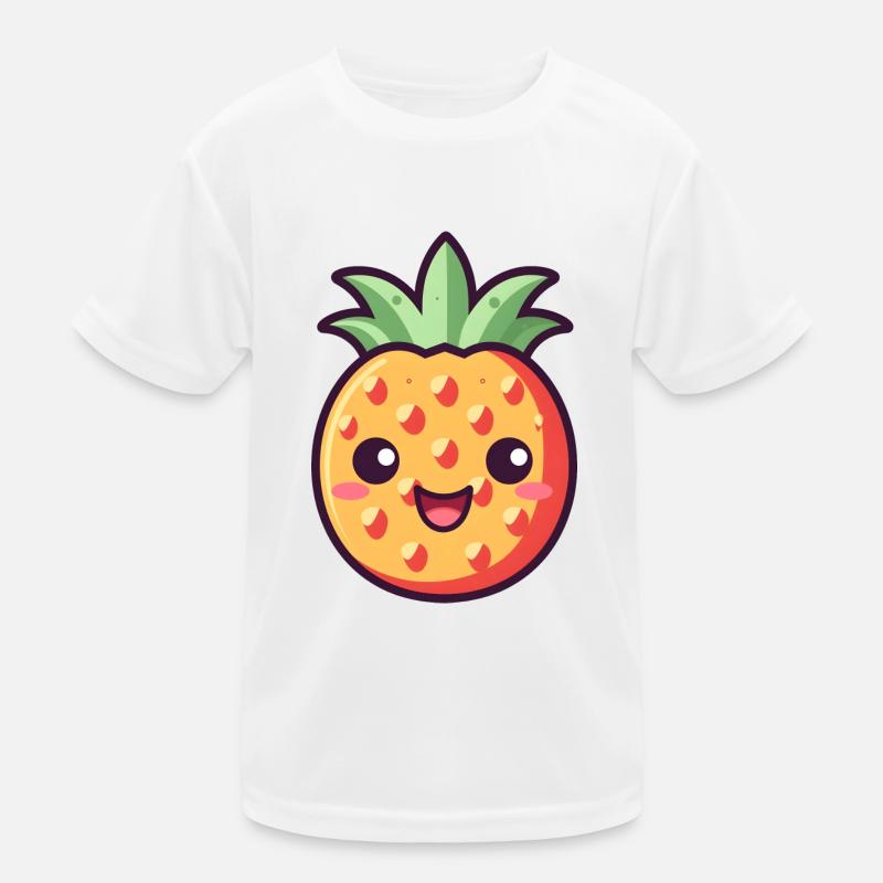 Ananas Kawaii Design - Version 2 Kinder Funktions-T-Shirt