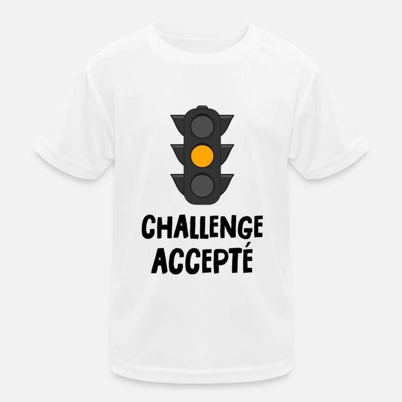 challenge accepté T-shirt sport Enfant