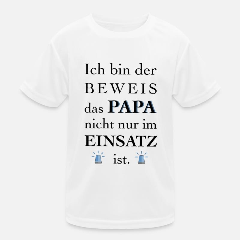Papa unser Held 🚨 Kinder Funktions-T-Shirt