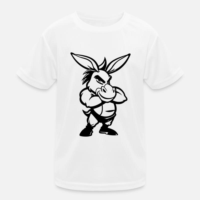 esel comic Kinder Funktions-T-Shirt