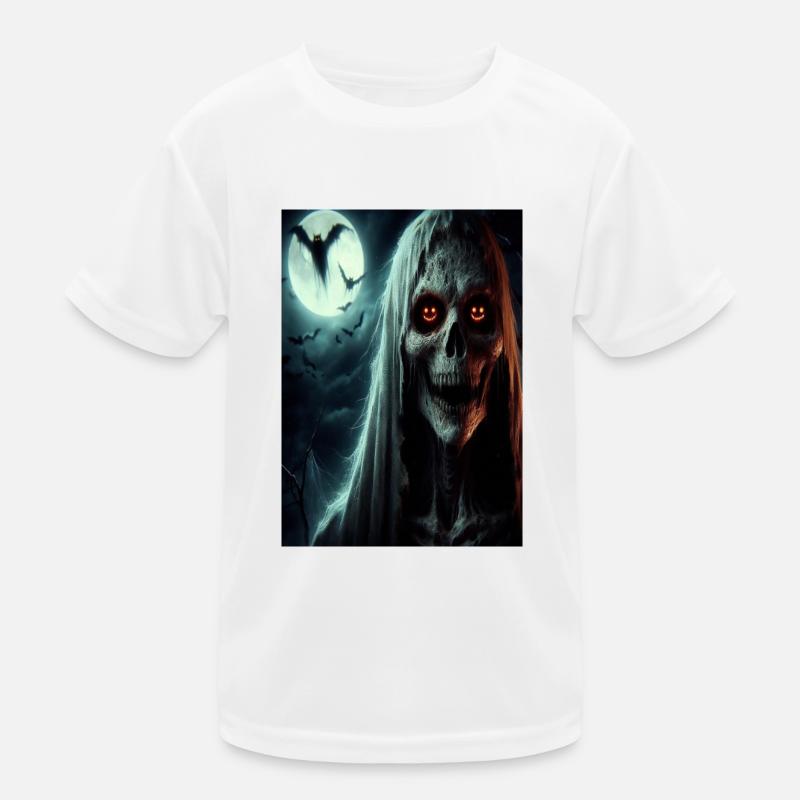 Scary scull Kids Functional T-Shirt