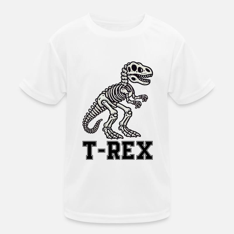dino skelett Kinder Funktions-T-Shirt