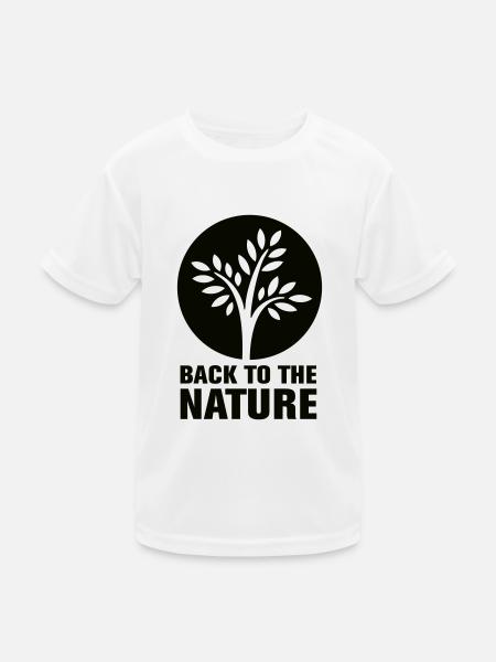 Back2Nature - Kids Functional T-Shirt - white