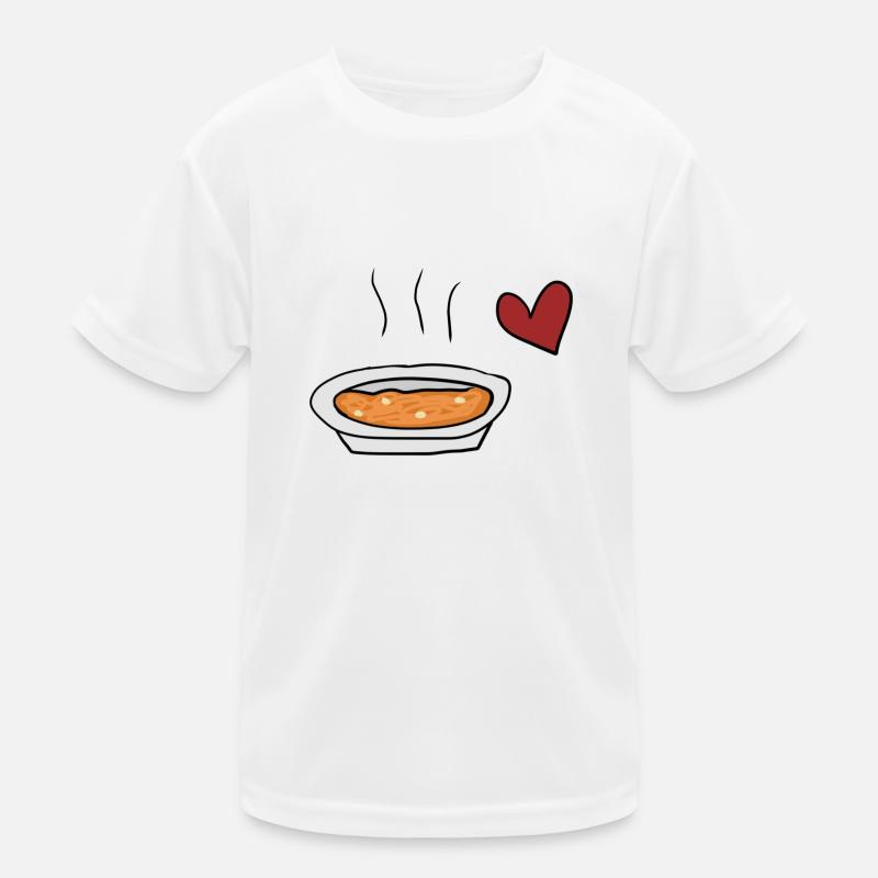 Suppe rotes Kinder Funktions-T-Shirt