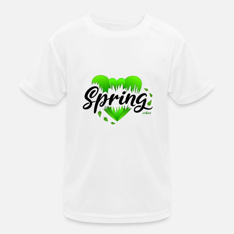 Spring Beginning of Spring Hearts Kids Functional T-Shirt
