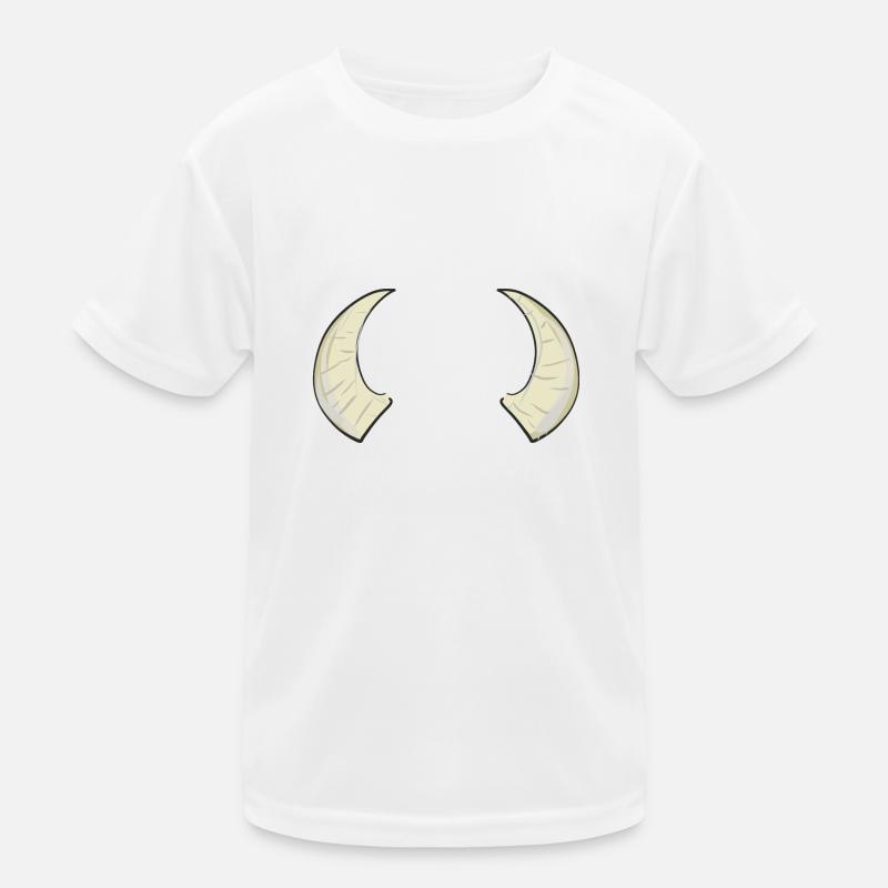 zwei hörner horn bulle widder symbol Kinder Funktions-T-Shirt