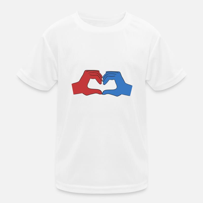 cœur rouge T-shirt sport Enfant