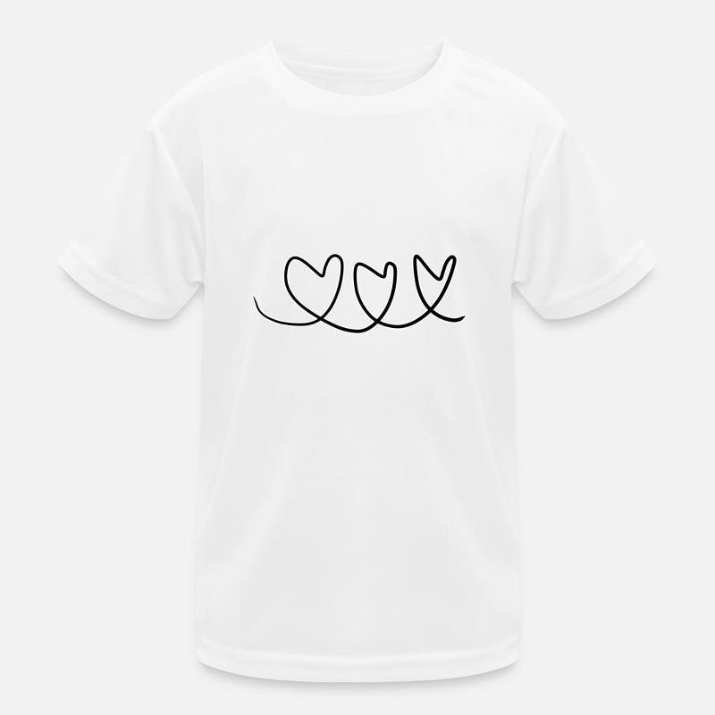herzen herz Kinder Funktions-T-Shirt