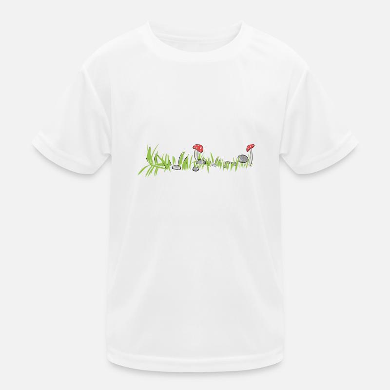 Herbe Nature Champignon Surface Sol T-shirt sport Enfant