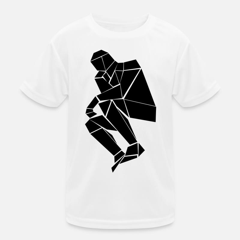 Le penseur des triangles et des carrés T-shirt sport Enfant