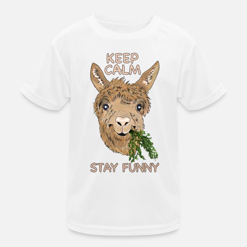 Keep calm stay funny - Alpaga T-shirt sport Enfant