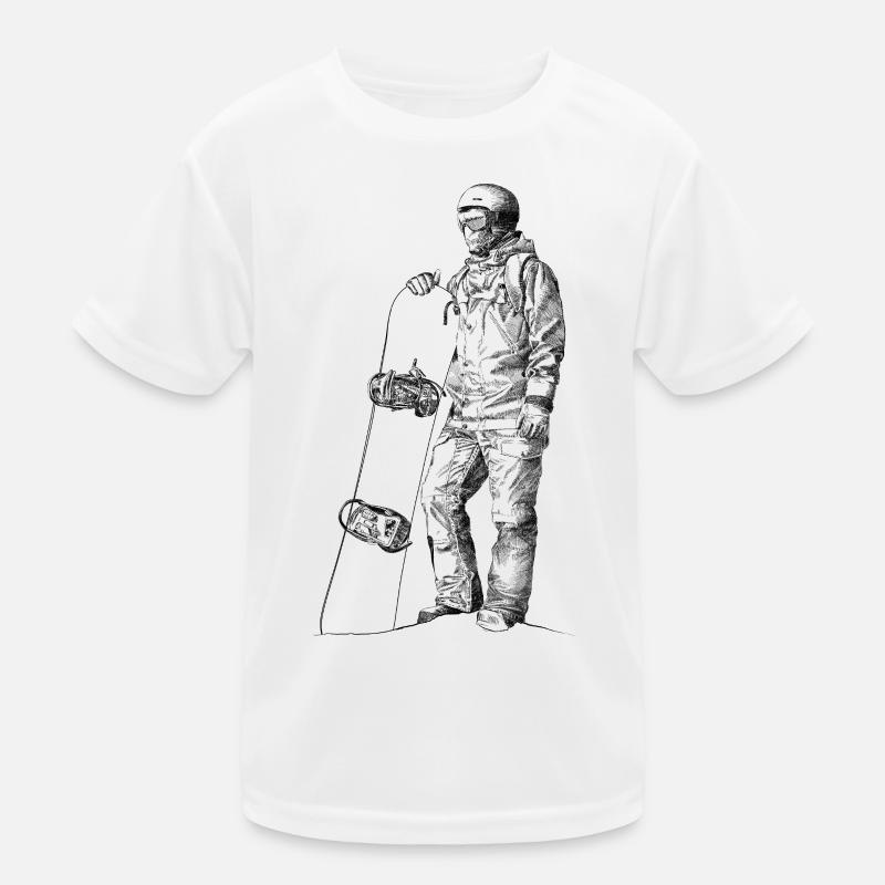Freerider Snowboarder T-shirt sport Enfant