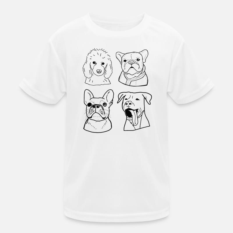 Chiens T-shirt sport Enfant
