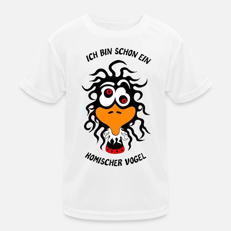 Ich bin schon ein komischer Vogel Kinder Funktions-T-Shirt