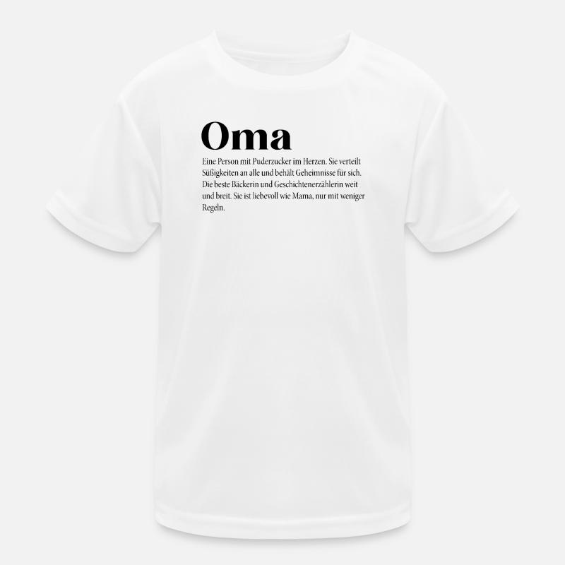 Oma Kinder Funktions-T-Shirt
