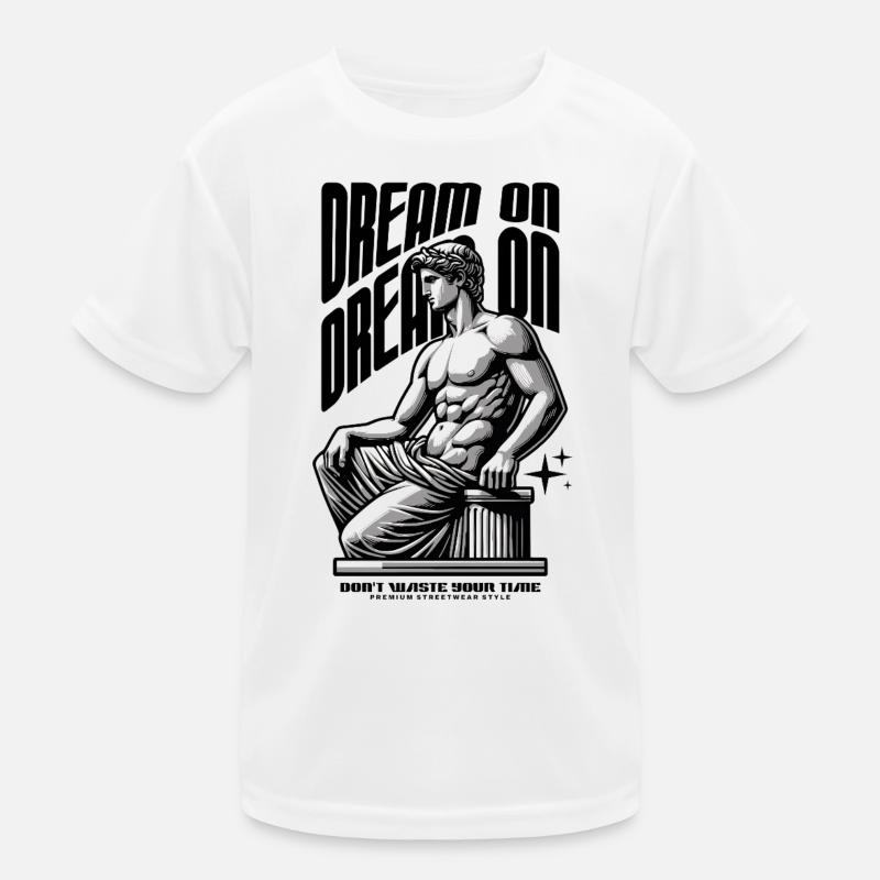 Dream On Sculpture Print Kids Functional T-Shirt