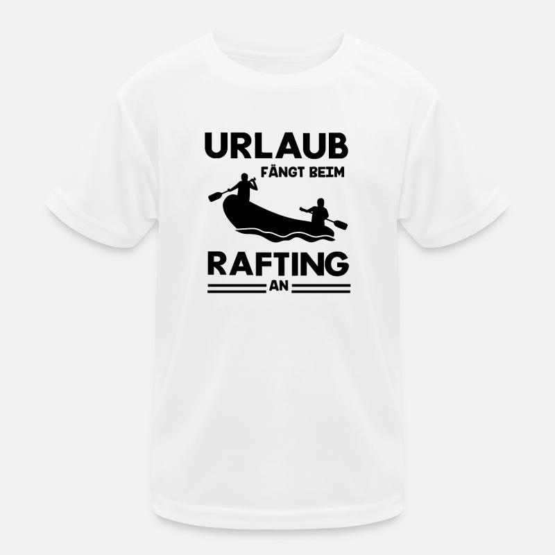 Rafting Abenteuer Schlauchboot Wassererlebnis Urla Kinder Funktions-T-Shirt