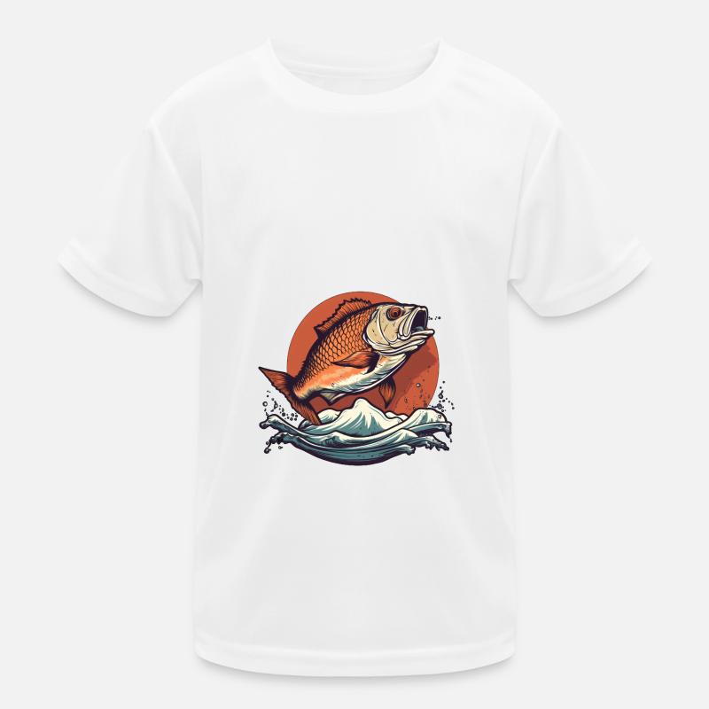 Angler-Edition Kinder Funktions-T-Shirt