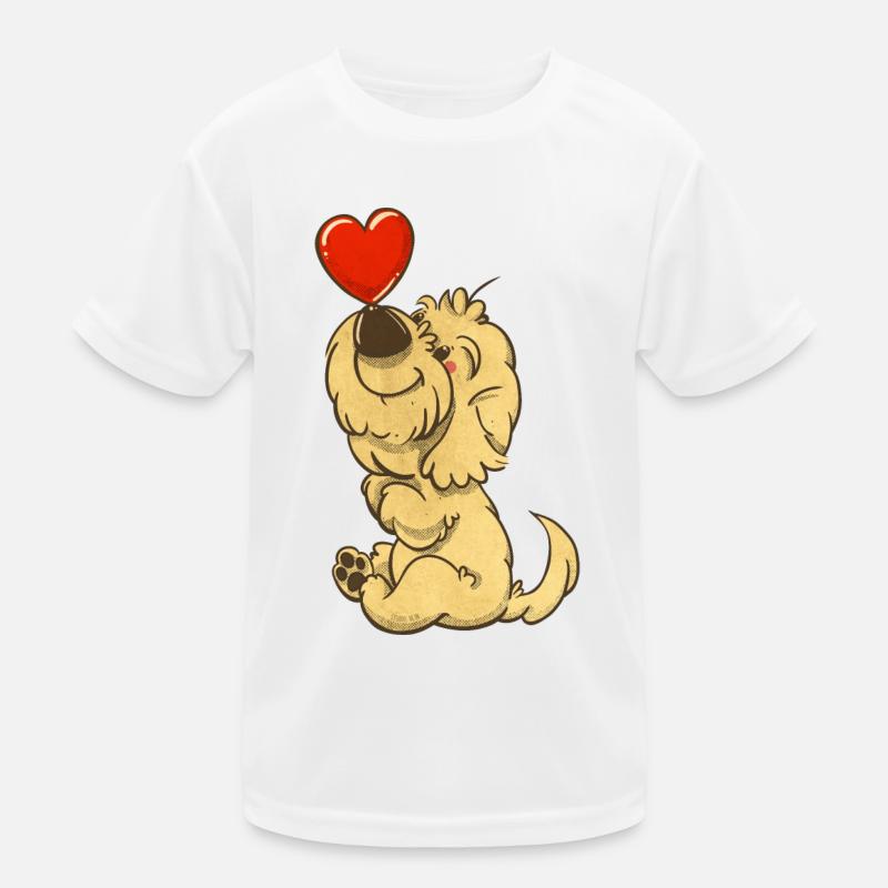 Cockapoo Thor mit einem Herz auf der Nase Kinder Funktions-T-Shirt