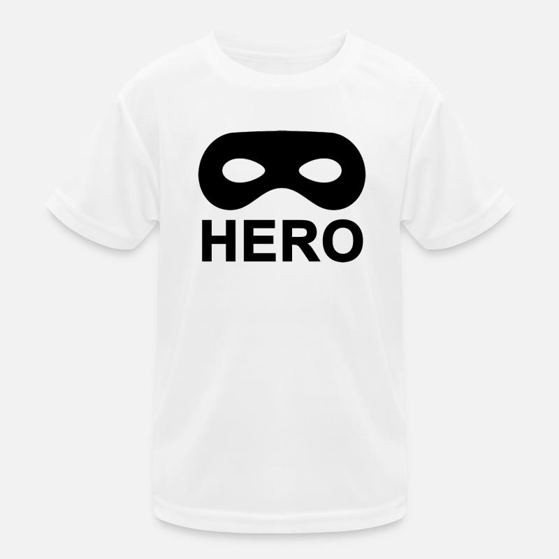 Black Hero Mask. Kids Functional T-Shirt
