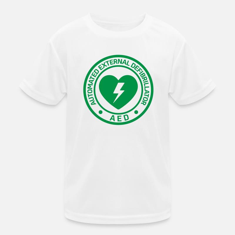 AED Notfall-Defibrillator Erste Hilfe Kinder Funktions-T-Shirt