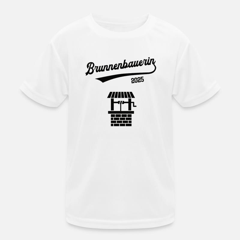 Brunnenbauerin 2025 Beruf Brunnenbauer Brunnenbau Kinder Funktions-T-Shirt