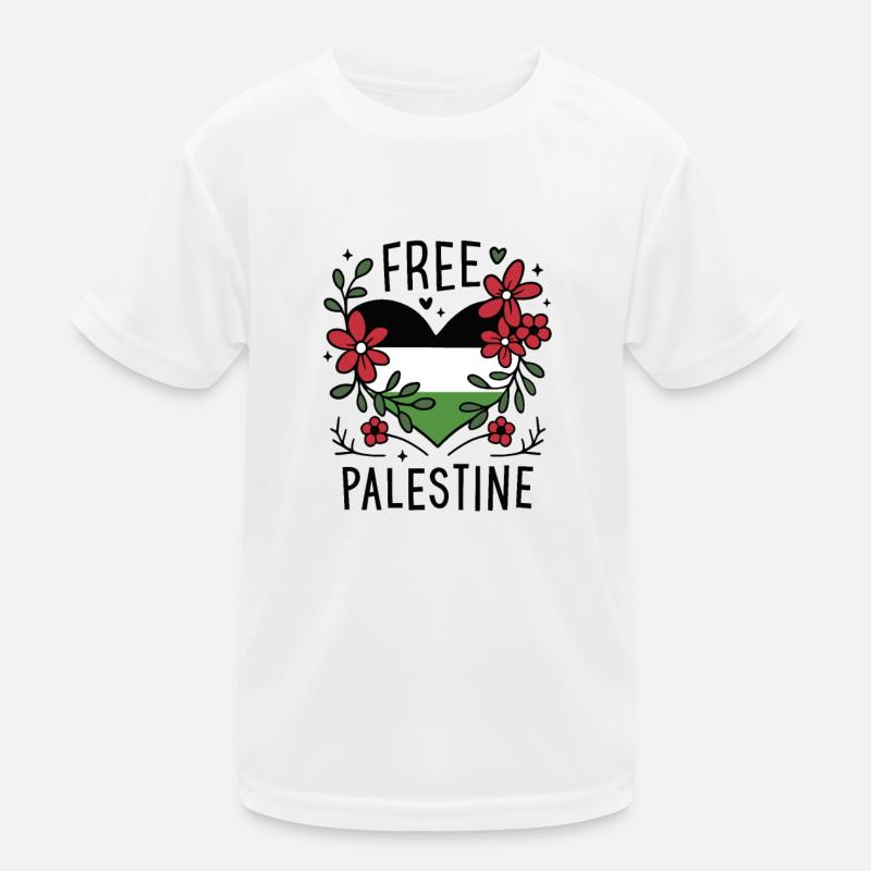 Freie Palästina-Flagge Kinder Funktions-T-Shirt