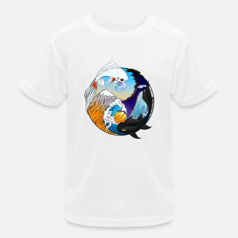 Carpes Koï - Yin Yang - Symbole - Equilibre T-shirt sport Enfant
