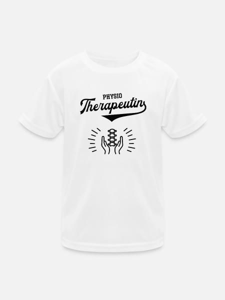 Physio Therapeutin Therapie Masseurin Osteopathin - Kinder Funktions-T-Shirt - Weiß