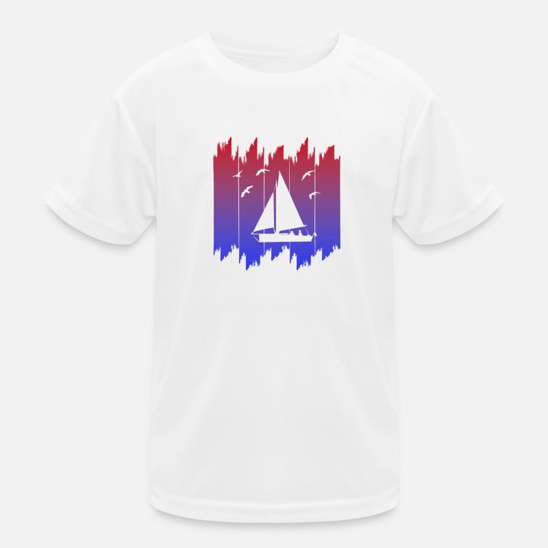 Segelboot, Segler, Sailing Kinder Funktions-T-Shirt
