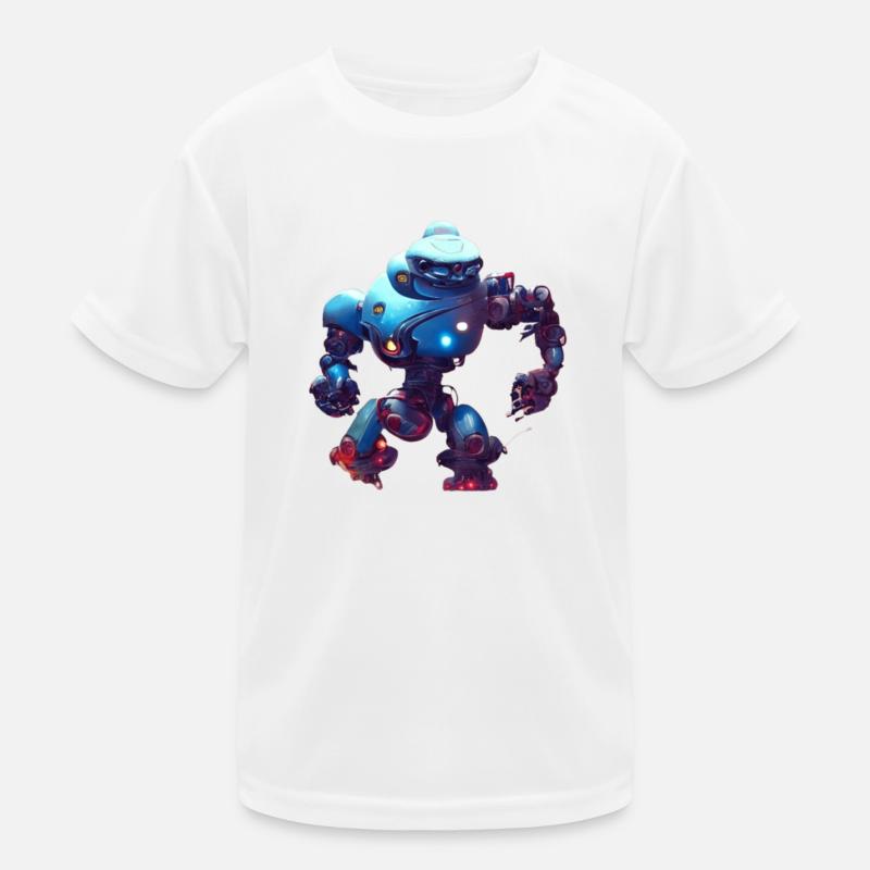 Android - Kinder Funktions-T-Shirt - Weiß
