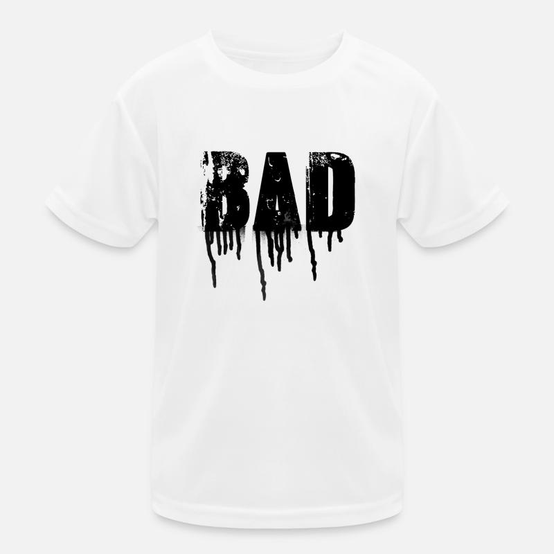 bad,schrift,schwarz,graffiti,typo,stencil Kinder Funktions-T-Shirt