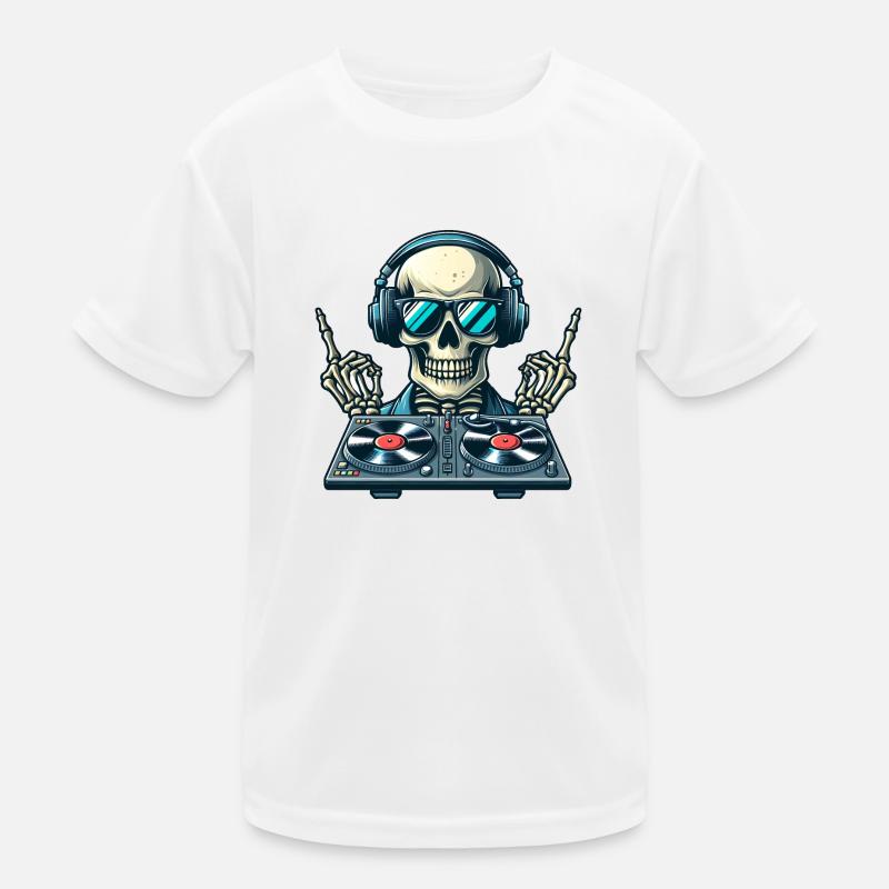 Squelette de DJ T-shirt sport Enfant