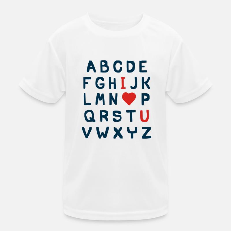 Ich liebe dich Kinder Funktions-T-Shirt