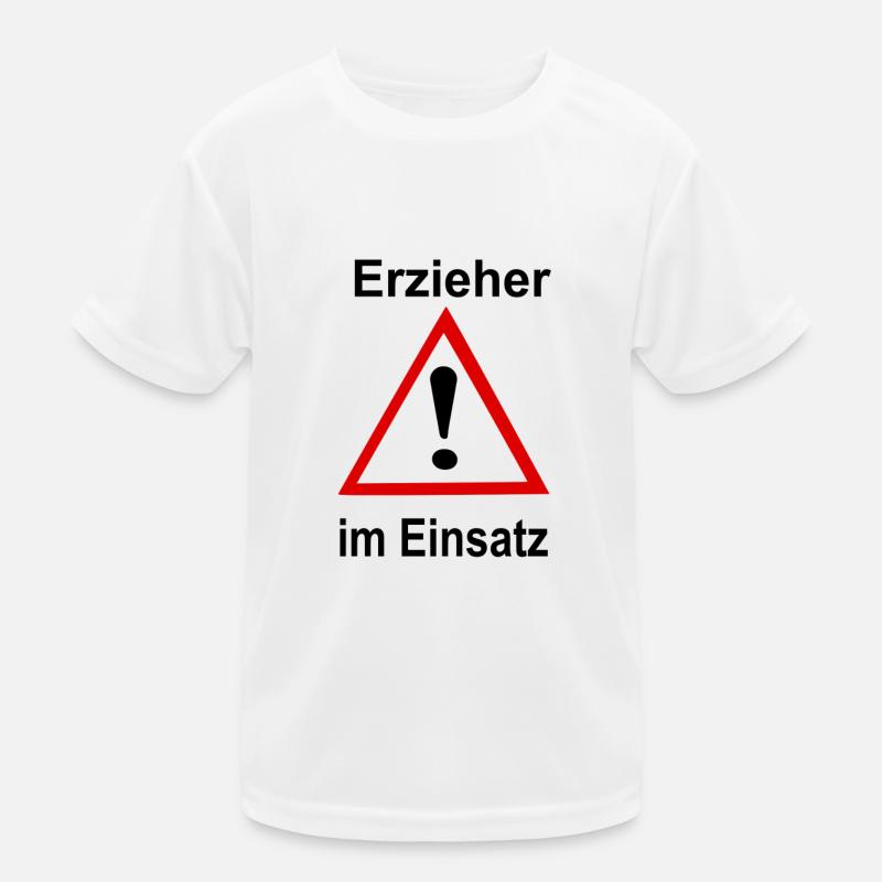 Erzieher im Einsatz Kinder Funktions-T-Shirt
