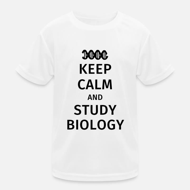 keep calm and study biololoy Kinder Funktions-T-Shirt