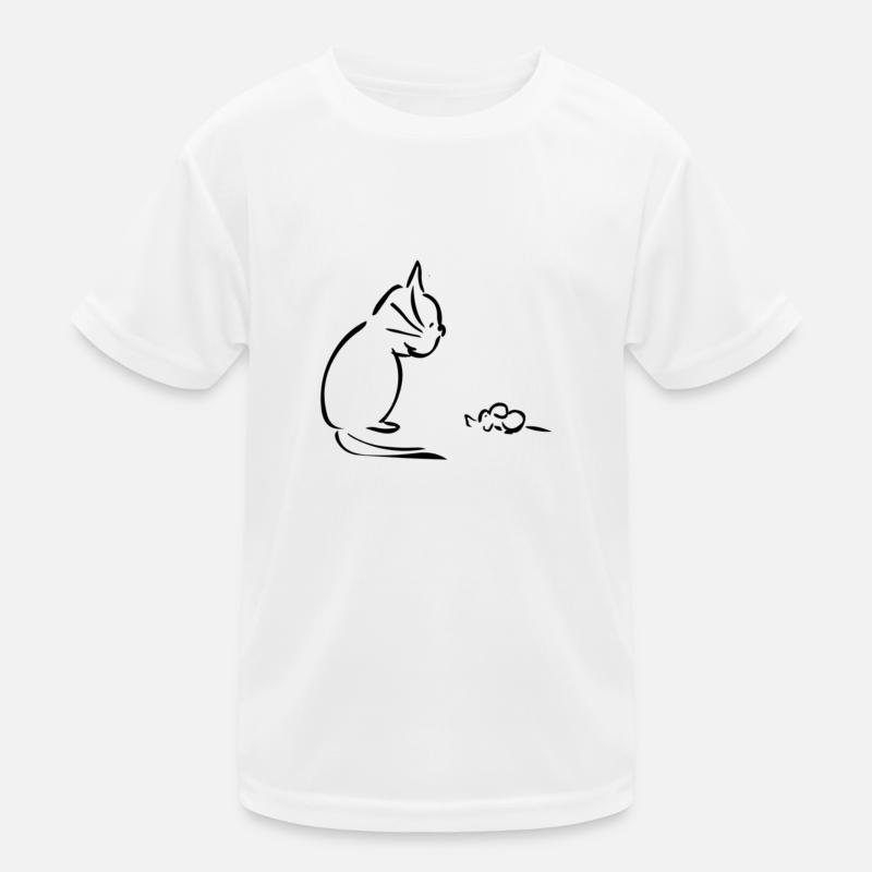 chat et souris - basique T-shirt sport Enfant