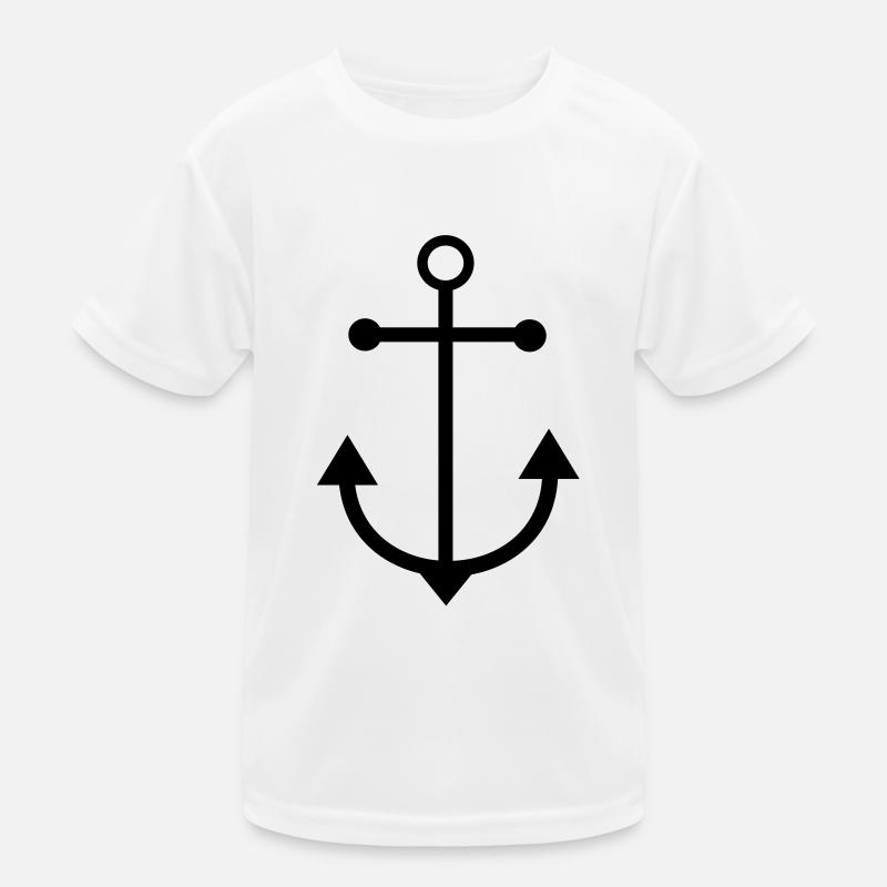 Anker - Kinder Funktions-T-Shirt - Weiß