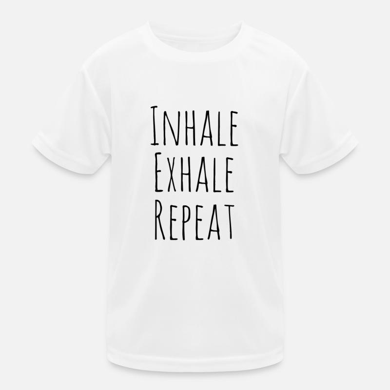 Inhale exhale repeat Kids Functional T-Shirt