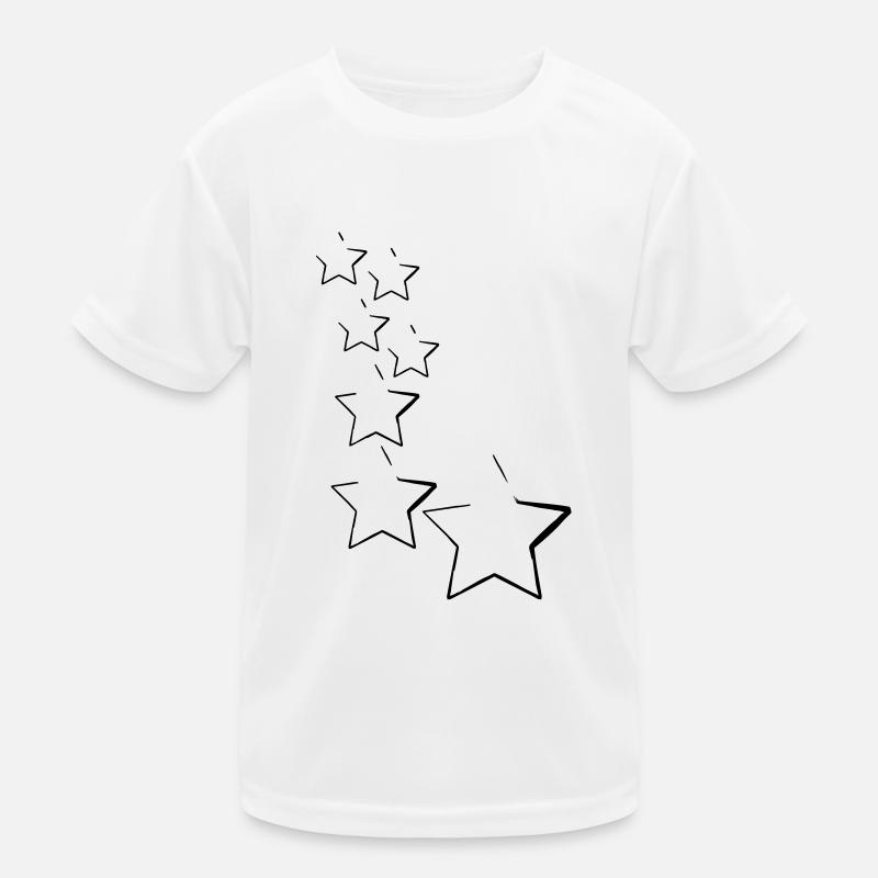 sterne - Kinder Funktions-T-Shirt - Weiß
