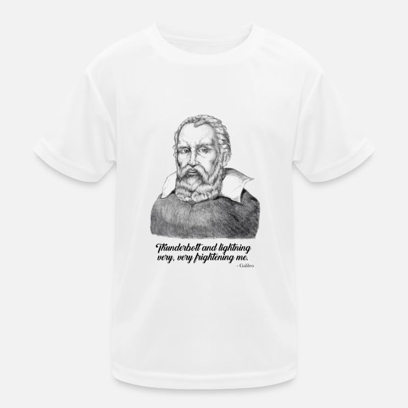 Galileo Quotes - Thunder & Lightning - Science Kinder Funktions-T-Shirt