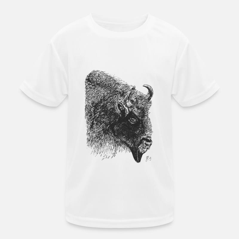 Bison Kinder Funktions-T-Shirt