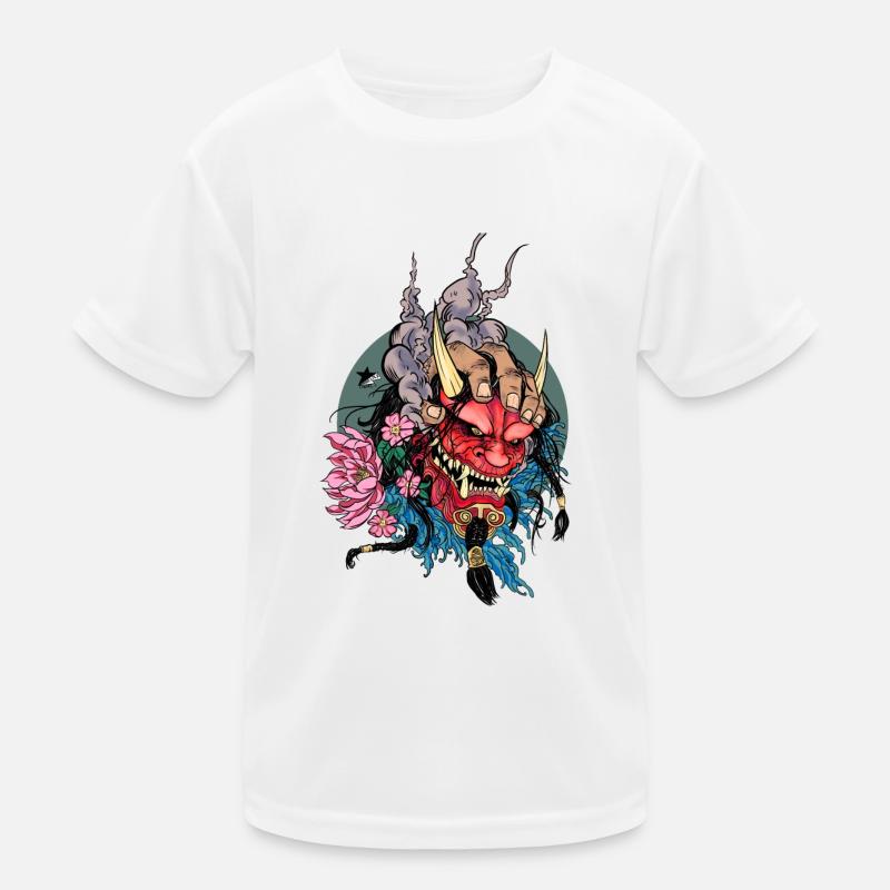 Oni Gesicht Kinder Funktions-T-Shirt
