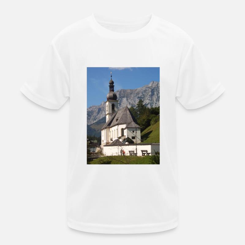 Ramsauer Kirche bei Berchtesgaden Kinder Funktions-T-Shirt