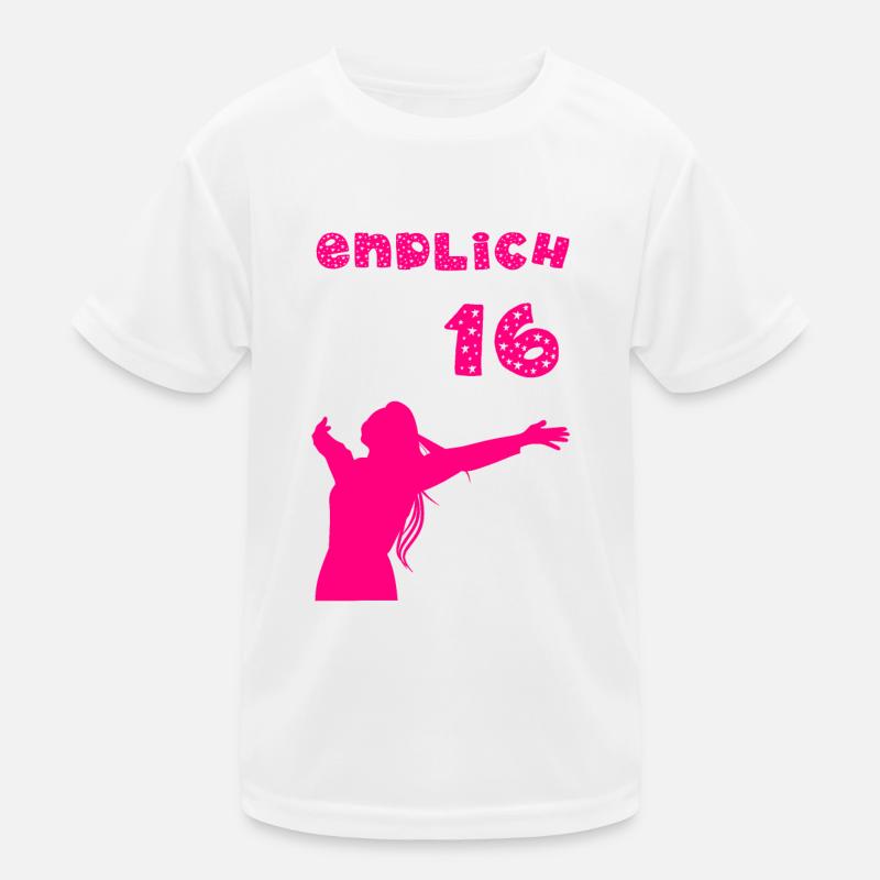 endlich 16 Kinder Funktions-T-Shirt
