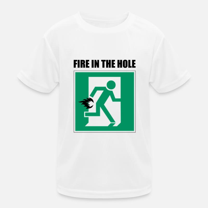 Fire in teh Hole Kinder Funktions-T-Shirt
